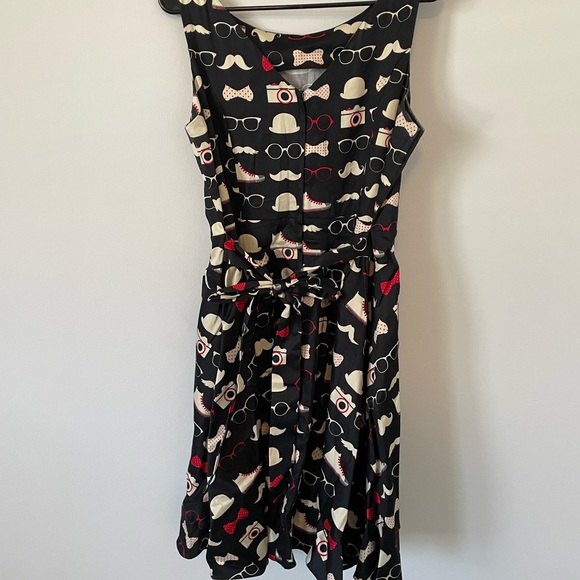 Dapper Print Dress 🎩 - Picture 3 of 3